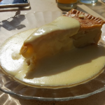 Our Cozy apple pie and custard